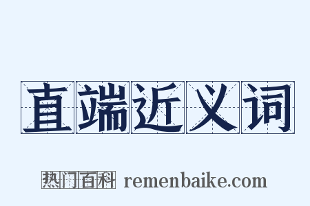 直端近义词是什么意思的图片